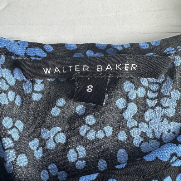 Walter Baker Dress Womens 8 Geo Print Long Sleeve Keyhole Lightweight Resort‎ - Picture 6 of 11